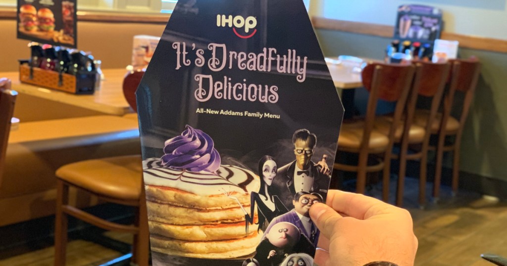 Addams Family menu at IHOP