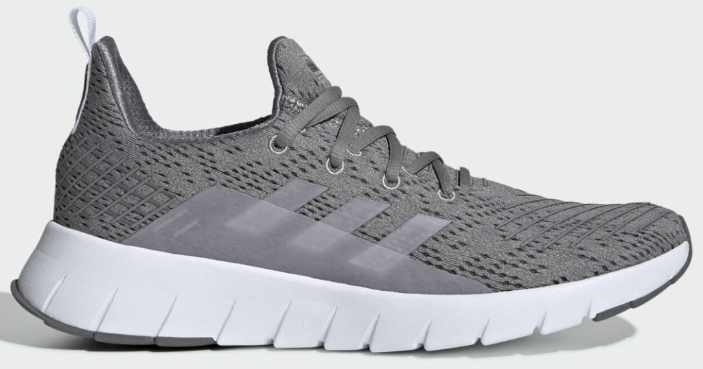 mens adidas gray and black shoes