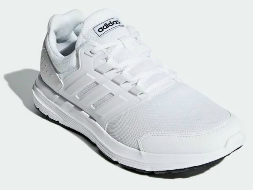 white shoes on white background