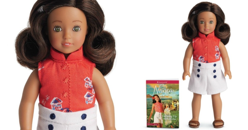 american girl nanae mini doll and book