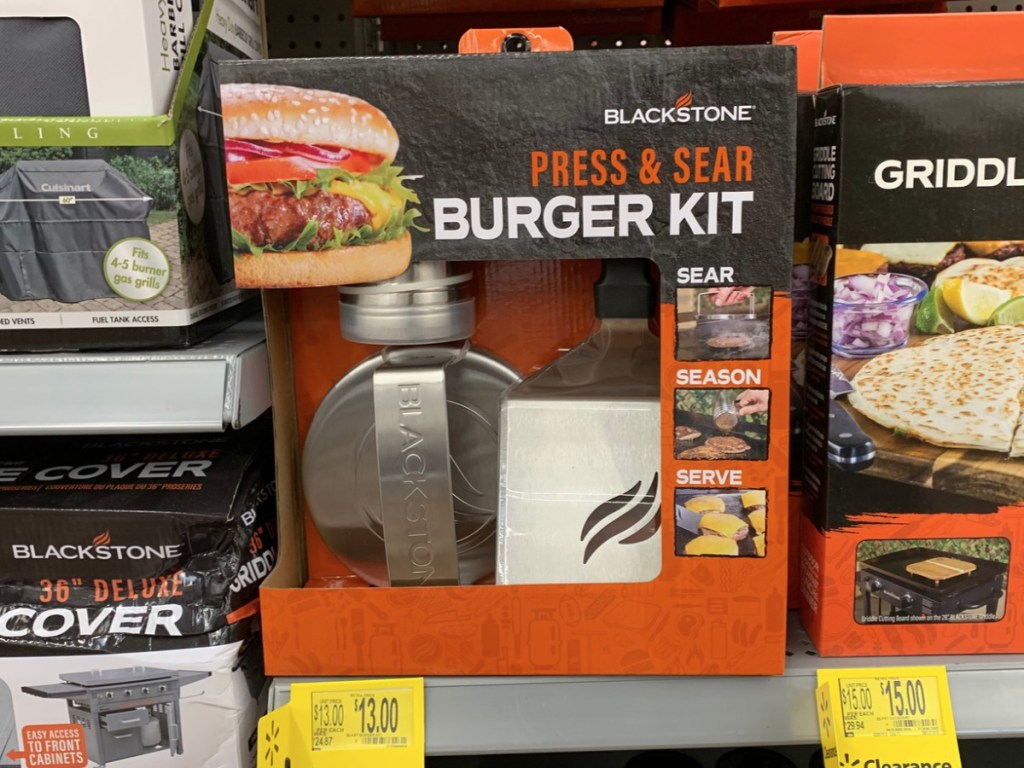 blackstone press and sear burger kit