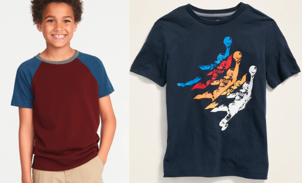 boy modeling tee 