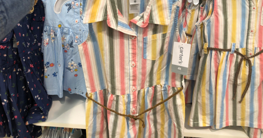 carters striped dress in store