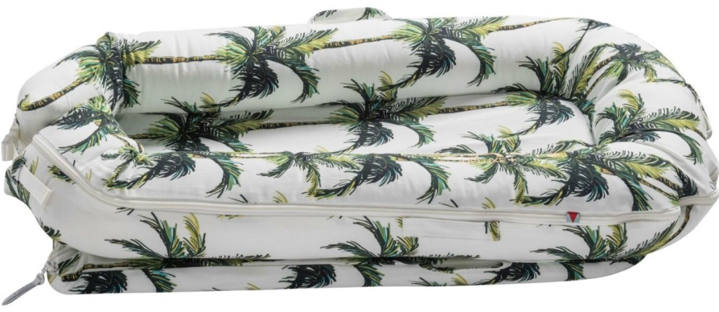 baby pillow with palm trees on it