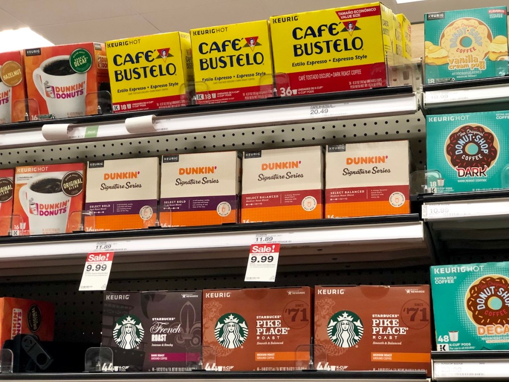 dunkin donuts signature series k-cups on Target Shelf