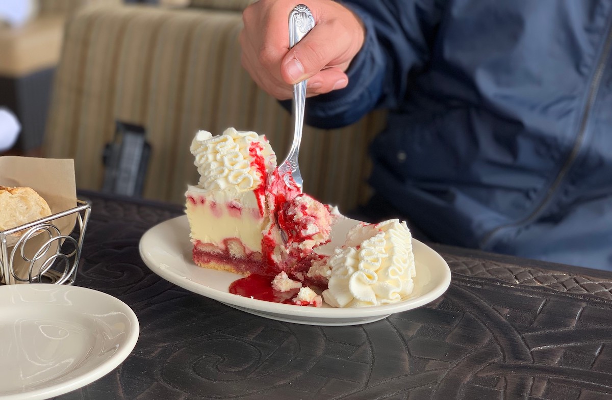 cheesecake factory cake on plate