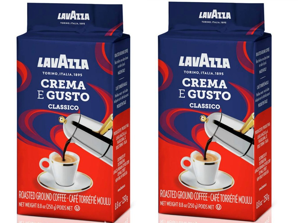 two bags of espresso ground coffee
