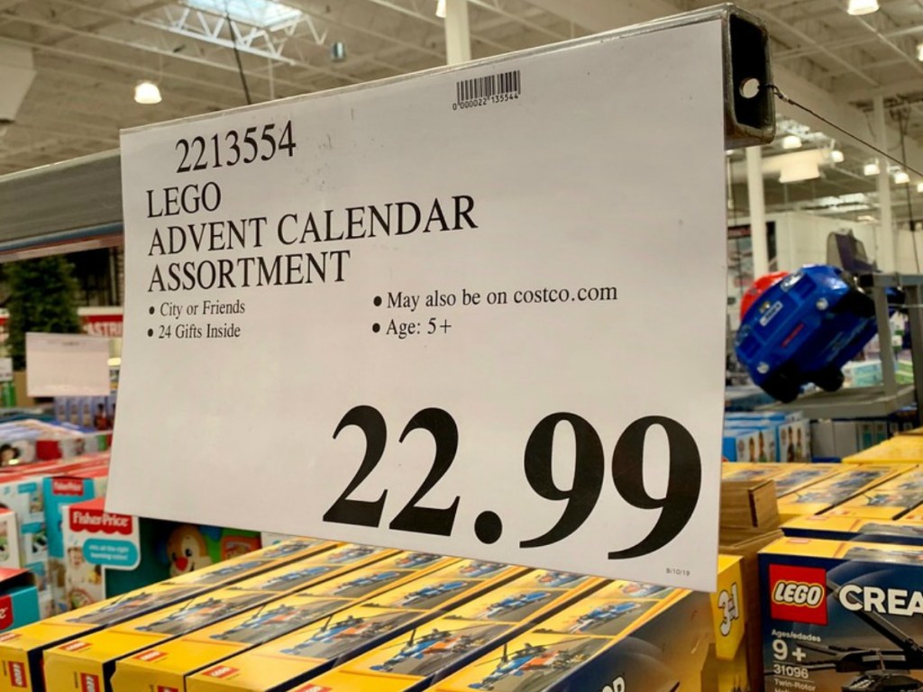 price tag in store by toy display