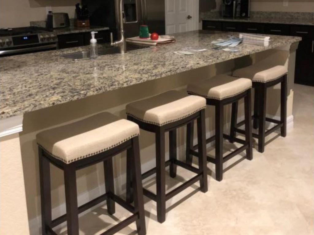 stools by counter