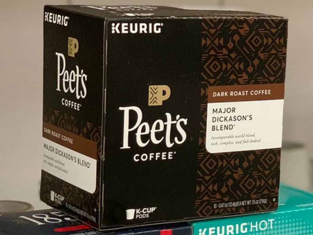 box of coffee pods 