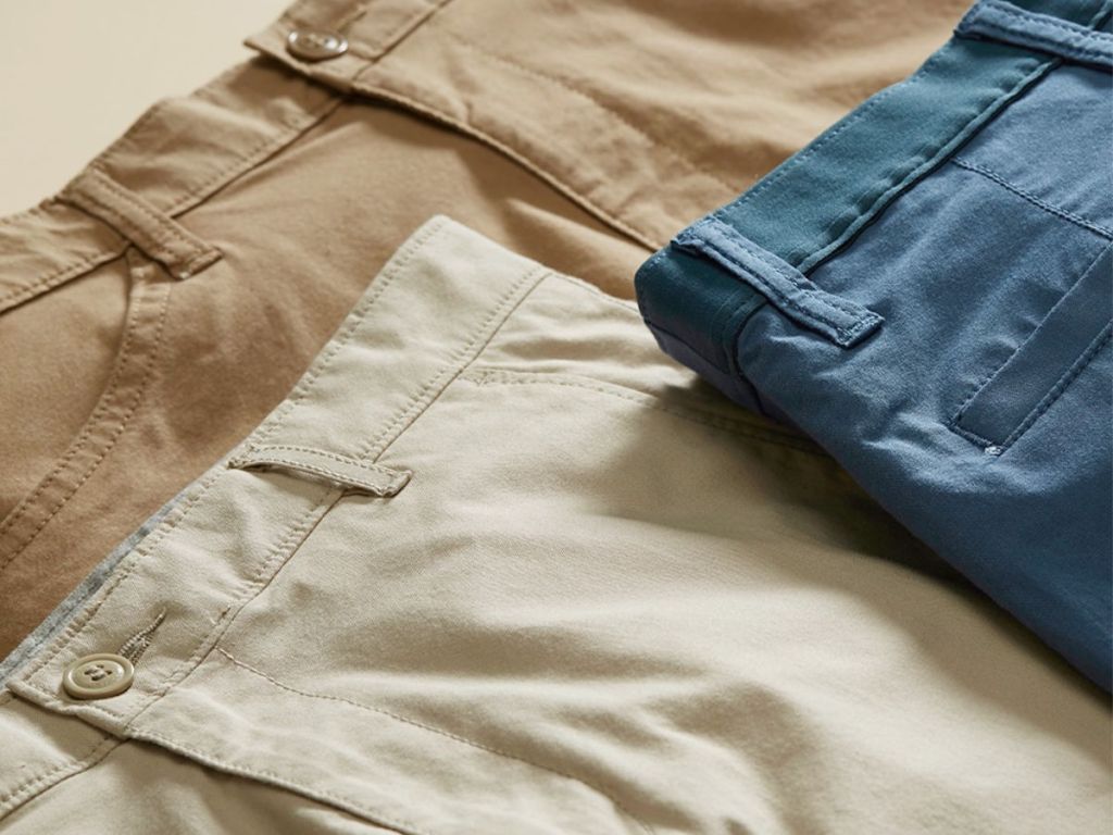 men's dockers in khaki and blue
