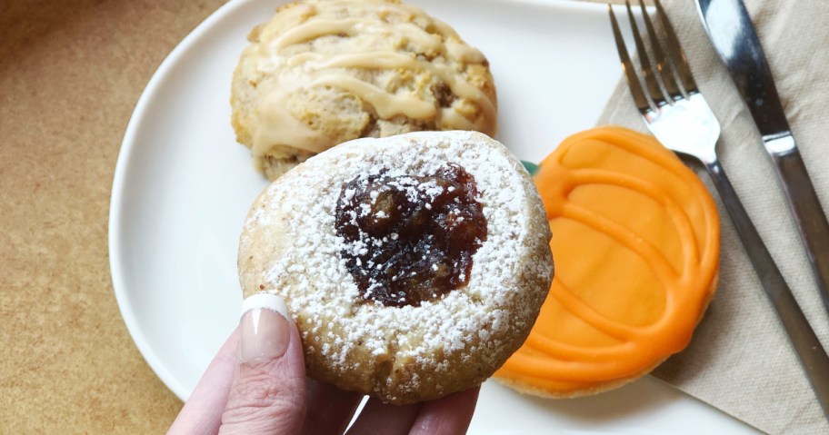 Panera's apple pie thumbprint almond cookie