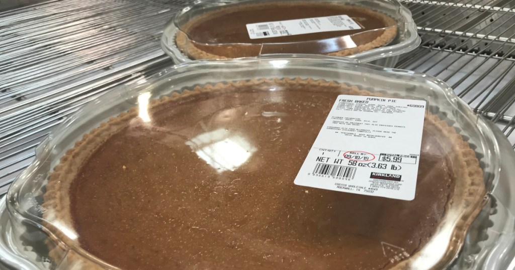 pumpkin pie at Costco