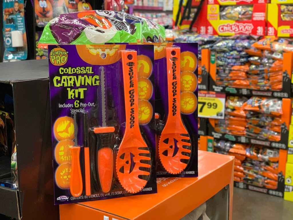 pumpkin carving set at Kroger