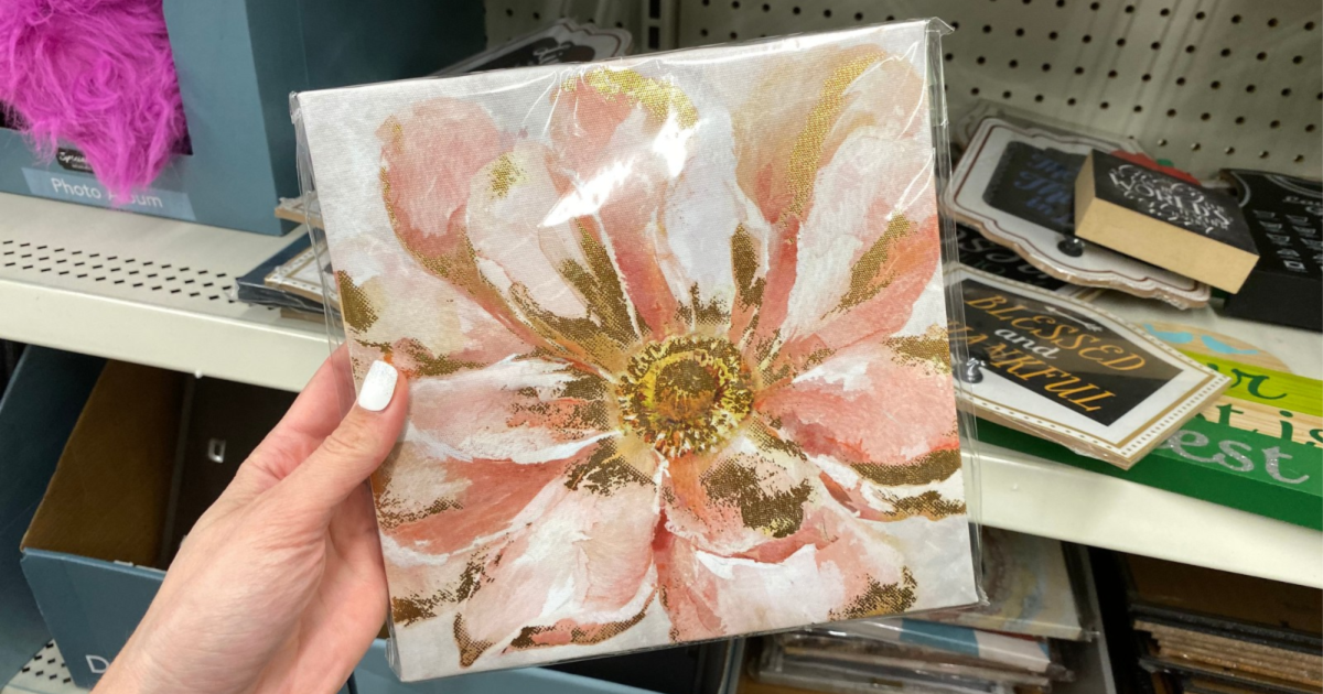 flower art print at dollar tree