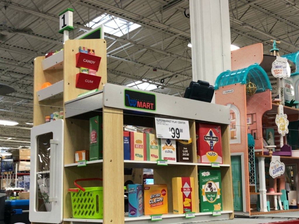 play set on store display