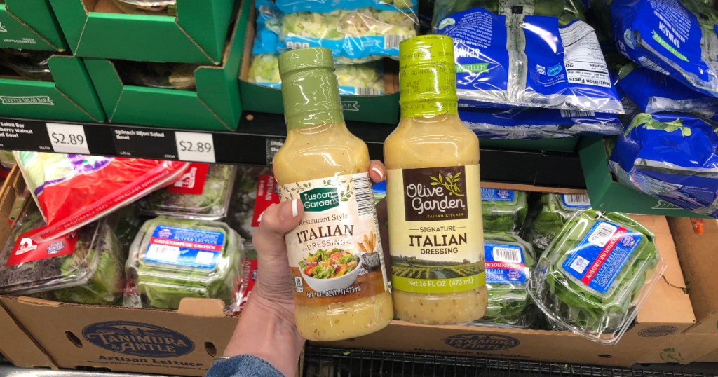 Tuscan Garden and Olive Garden Salad Dressings at Aldi