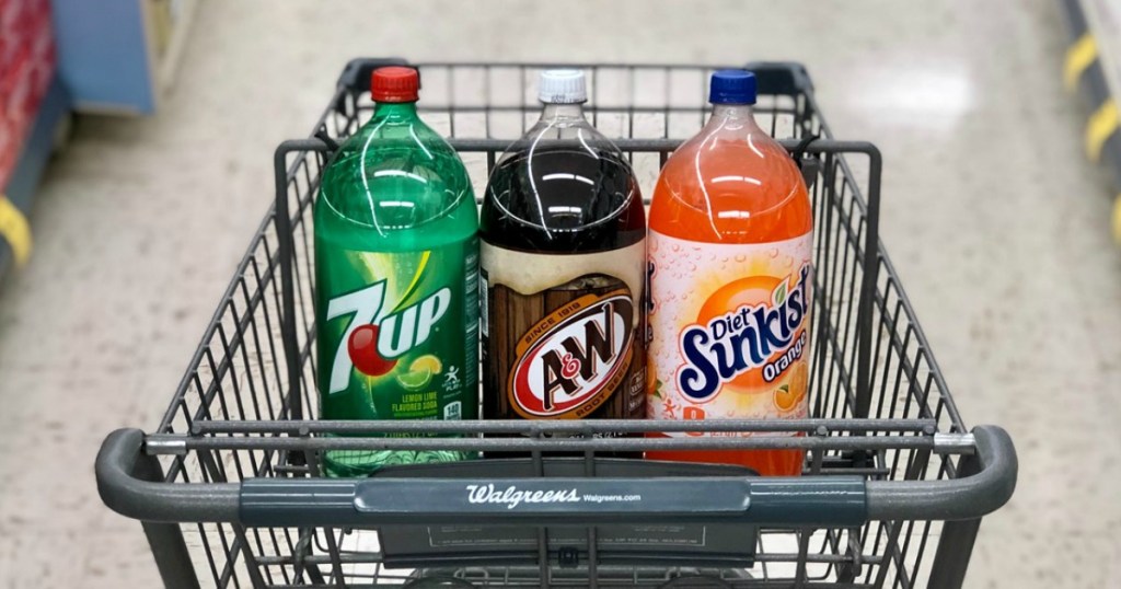 7up, a&w and diet sunkist 2 liter soda at walgreens