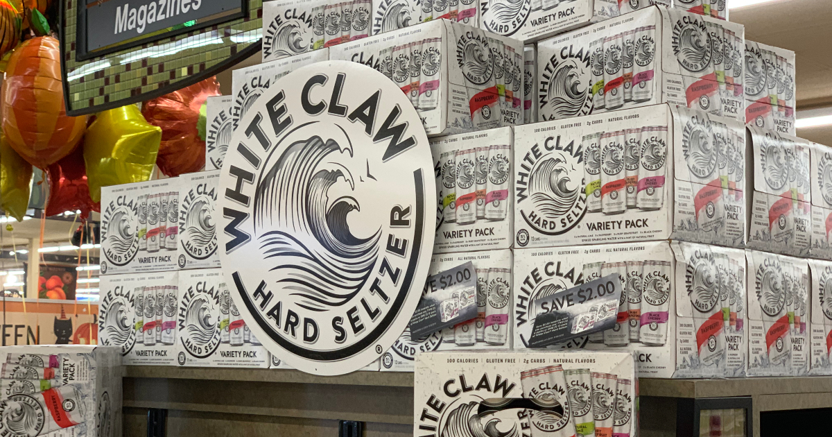 White Claw on display at store