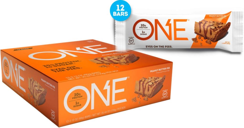 12-Pack of ONE Peanut Butter Pie Protein Bars