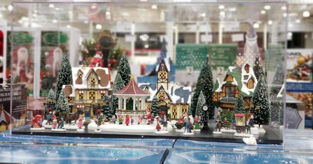 christmas village decor set at costco