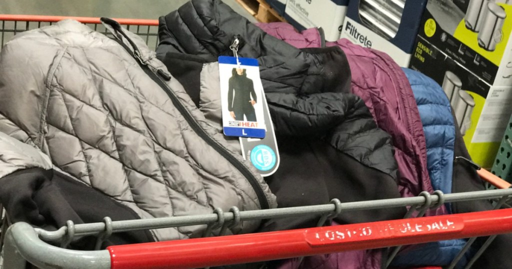 32 Degrees Ladies' Mixed Media Jacket in shopping cart at Costco