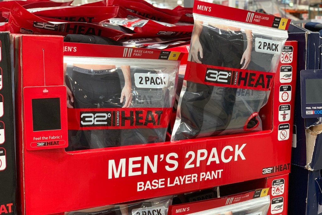 mens packs of 32 degrees thermal pants leggings