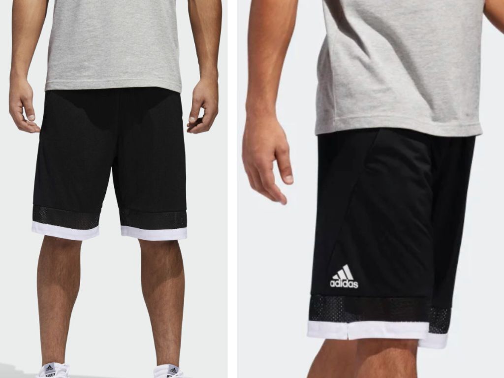 Adidas men pro bounce black shorts