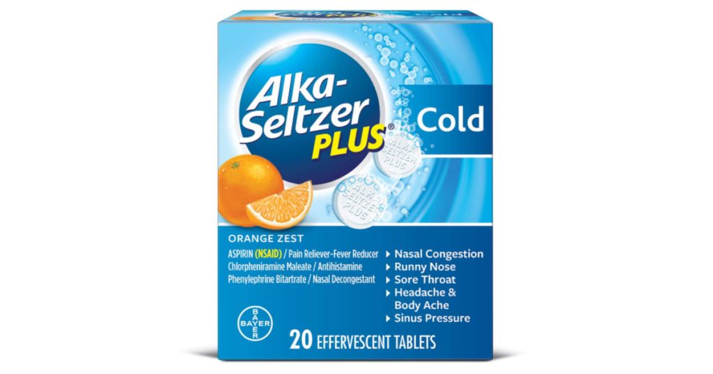 box of alka-seltzer plus