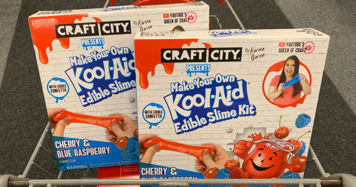 Kool-Aid Slime in a cart