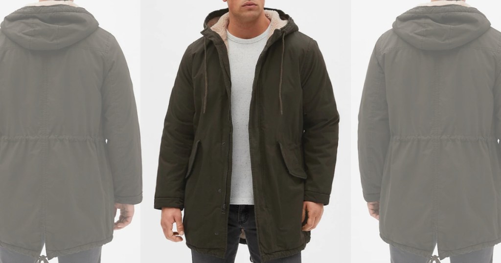 men's gap sherpa lined coat