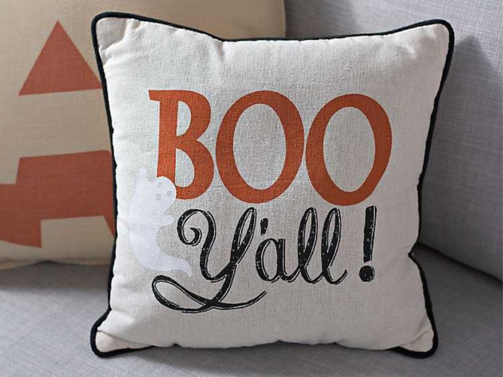 Boo Y'all Halloween Pillow