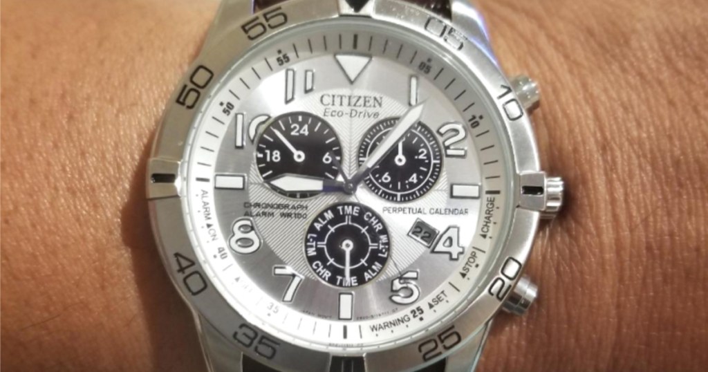 man wearing citizen watch