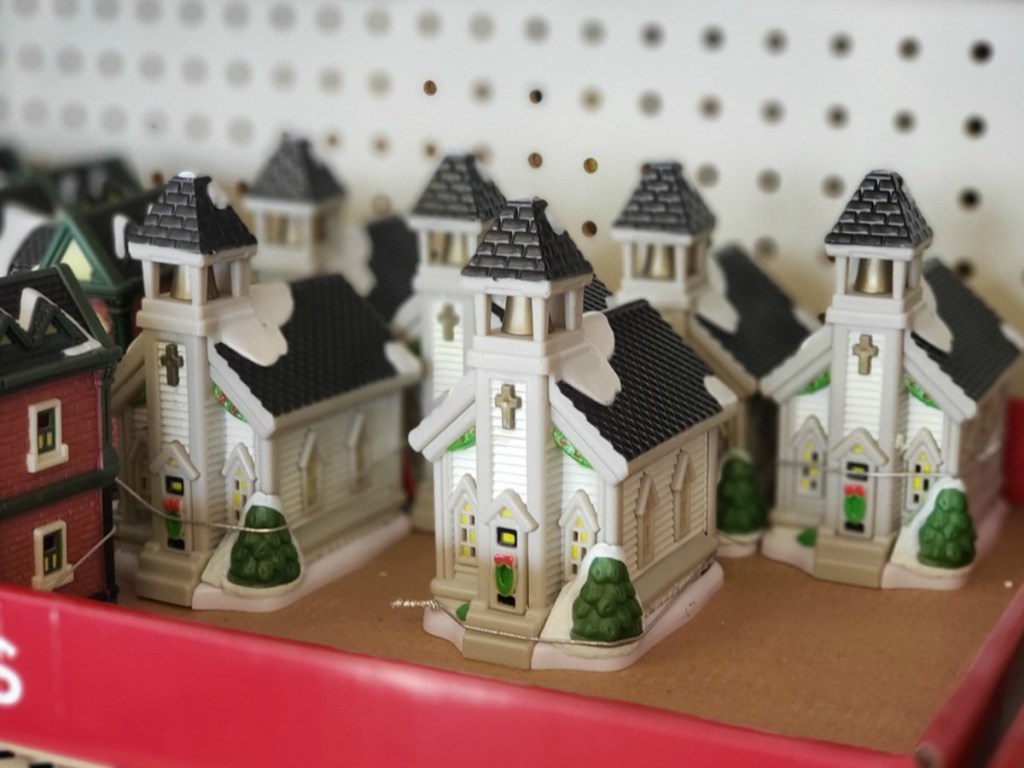 Cobblestone creations Christmas Village at Dollar Tree