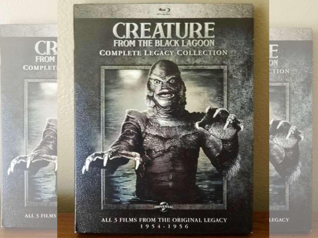 Creature From the Black Lagoon Complete Legacy Blu-ray Set in case on counter