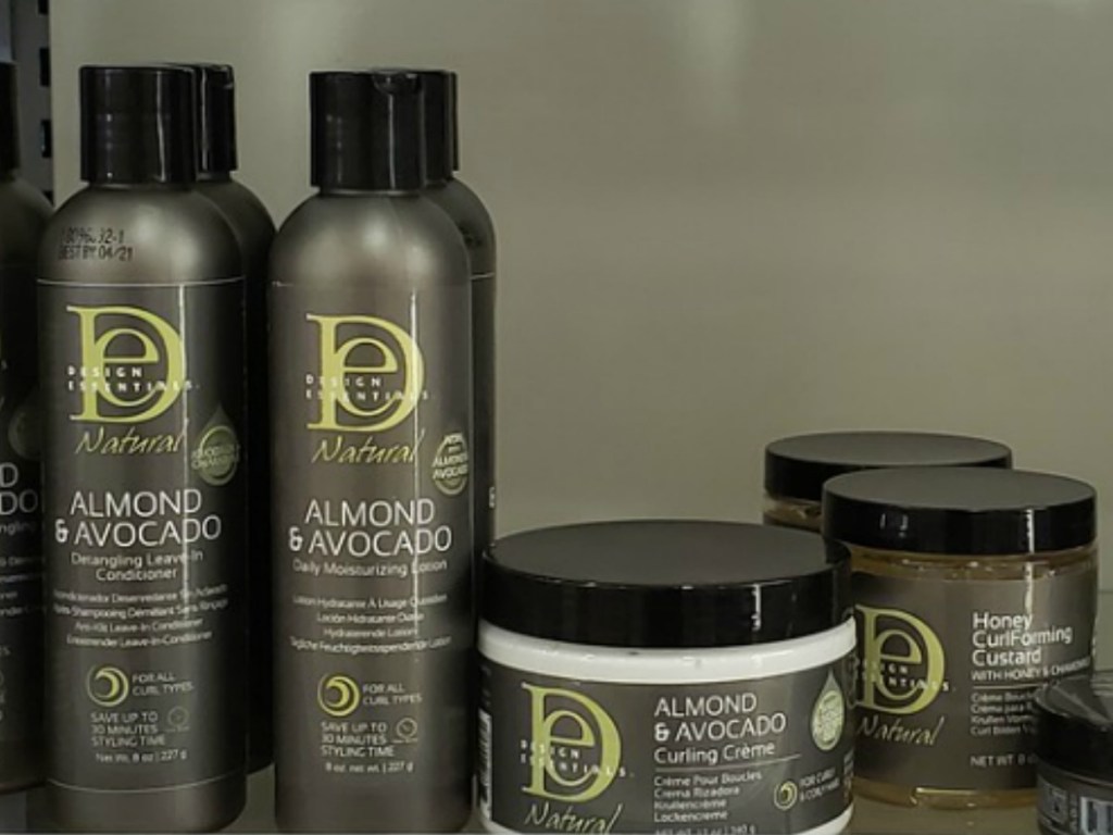 Design Essentials Natural Hair Care products on shelf at ULTA