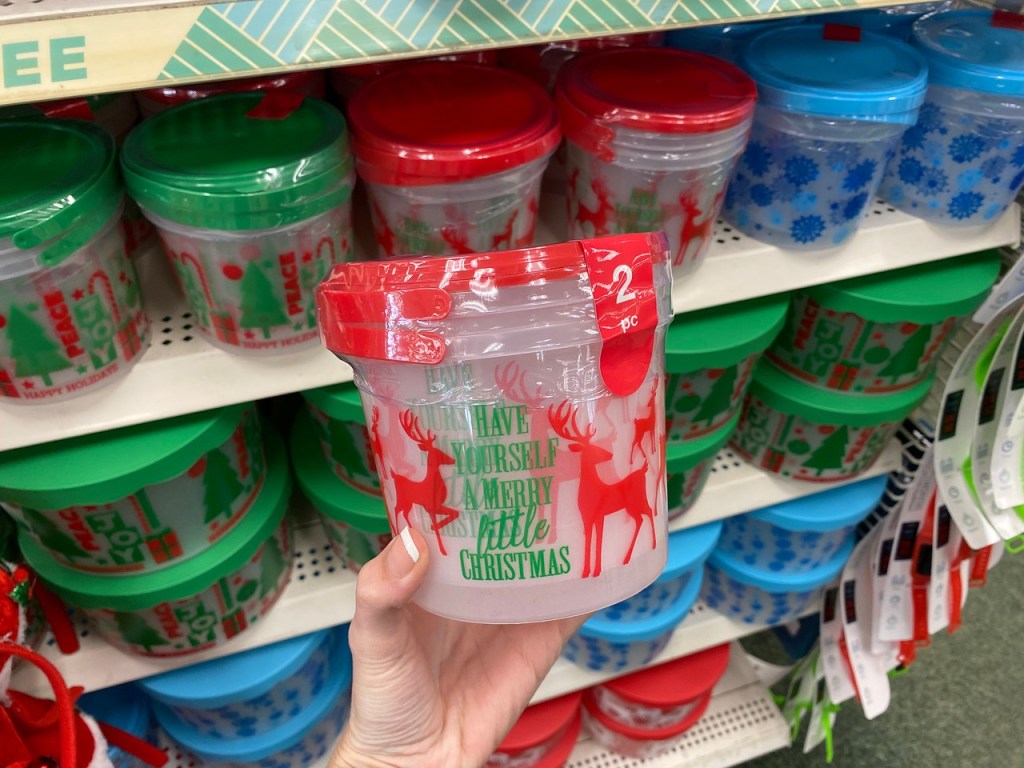 Dollar Tree Holiday Containers