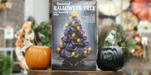 This Haunted Halloween Ceramic Light-Up Tree is Back in Stock AND 50% Off at Michaels