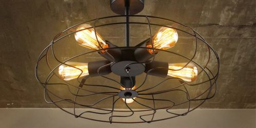 Industrial Vintage Hanging Chandelier w/ 5 Lights Just $44.99 Shipped (Regularly $122)