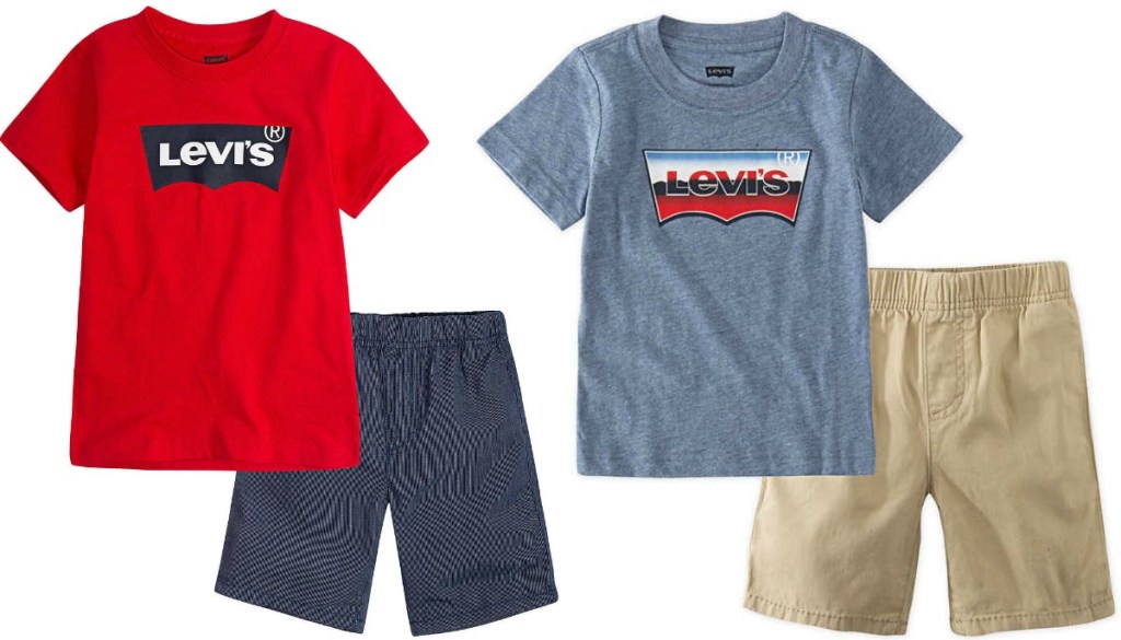 Levi's brand infant 2-piece outfits