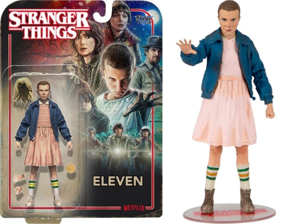 stranger things action figure and box