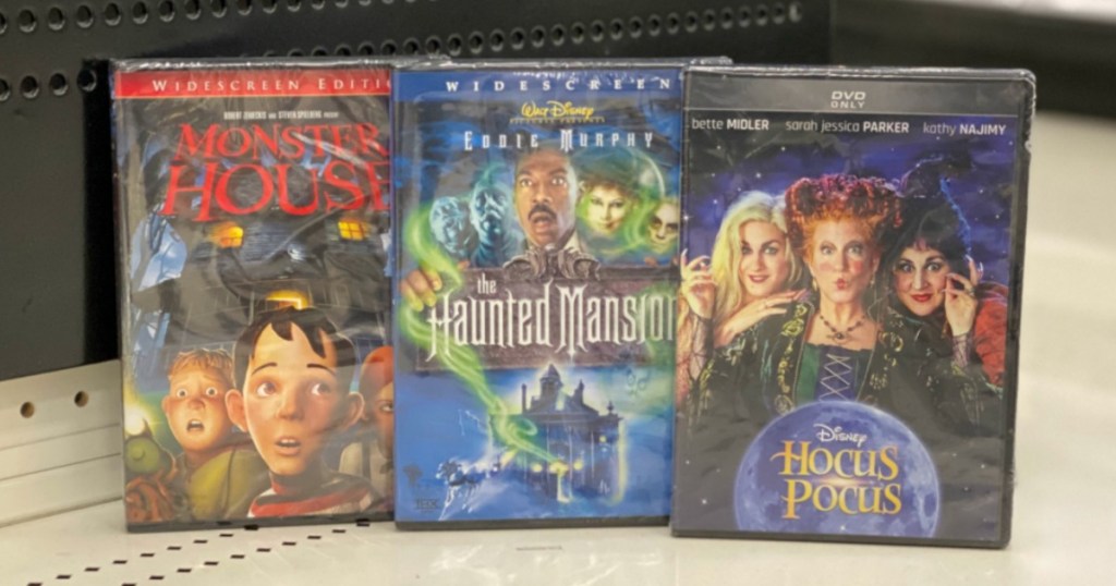 Monster House, The Haunted Mansion, Hocus Pocus DVDs