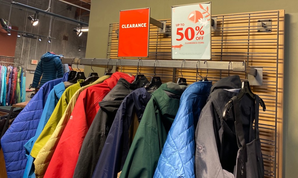 REI Clearance rack