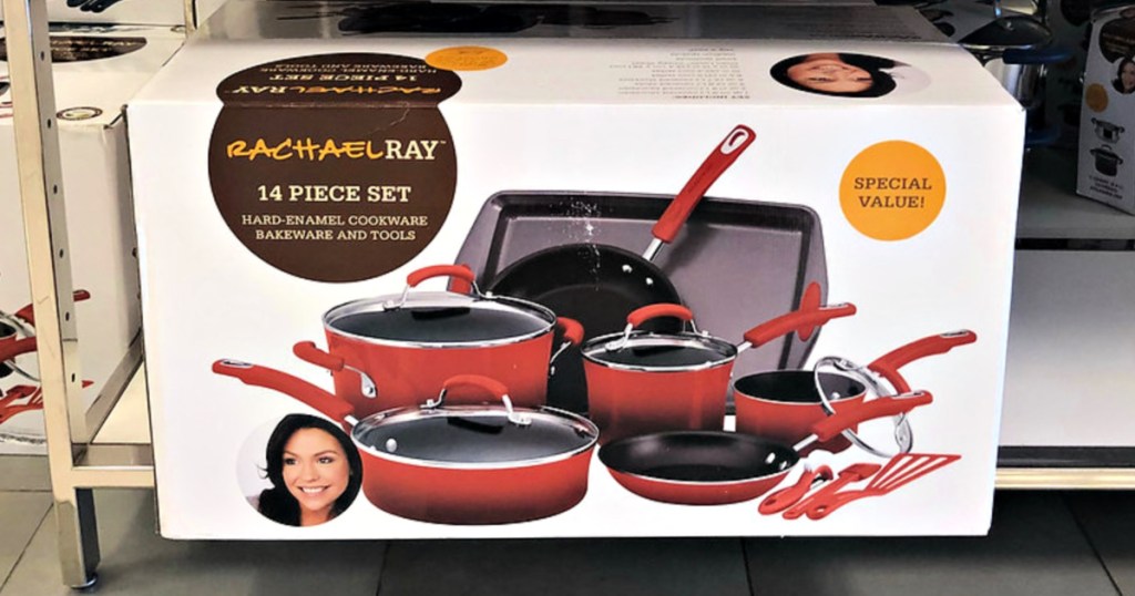 Rachael Ray 14-Piece Nonstick Cookware Set