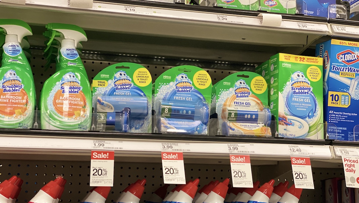 Scrubbing Bubbles Fresh Gel on Target shelf