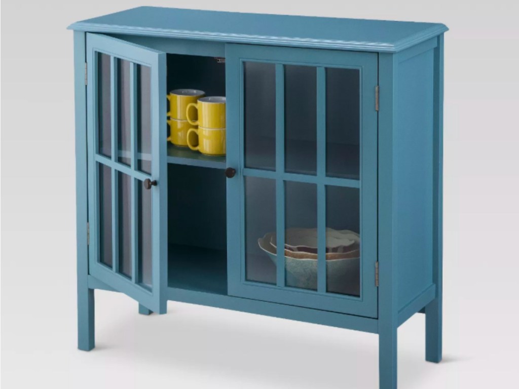 Threshold teal side table