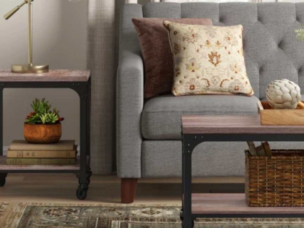 furniture in a living room from Target