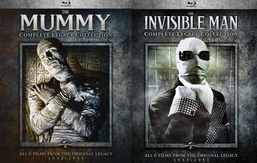 The Mummy Complete Legacy Blu-ray Set and Invisible Man Set