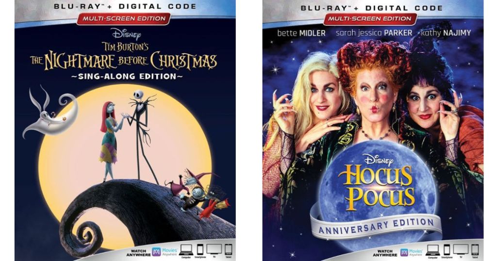 The nightmare before christmas and hocus pocus