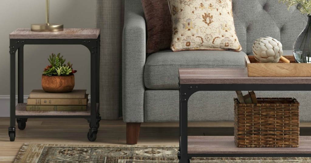 Threshold Jackman Industrial End Table